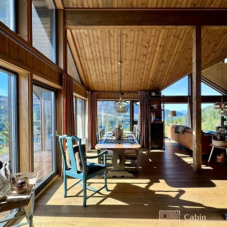 Modern With Panoramic View, Sauna And Fire Pit Espedalen