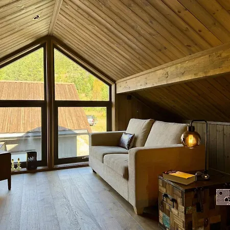 Modern With Panoramic View, Sauna And Fire Pit Espedalen